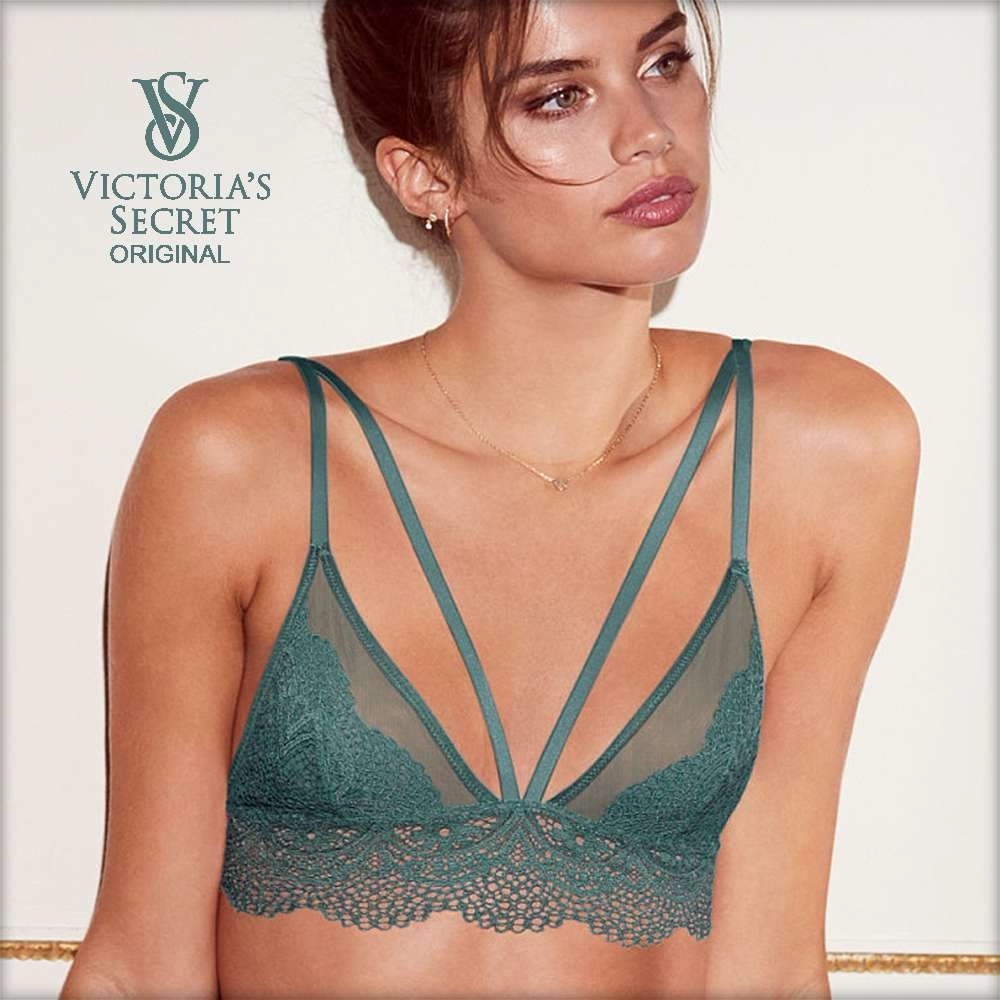 Victoria's Secret Lace Mesh Strappy Bralette